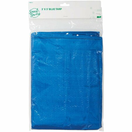 SMART SAVERS 3 ft x 5 ft Tarp, Blue CC101080